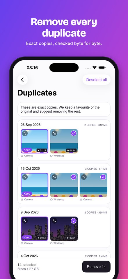 Diskfinch on iPhone, screenshot 2